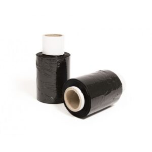 Mini rap stretch film negru 100m lungime 10cm lățime
